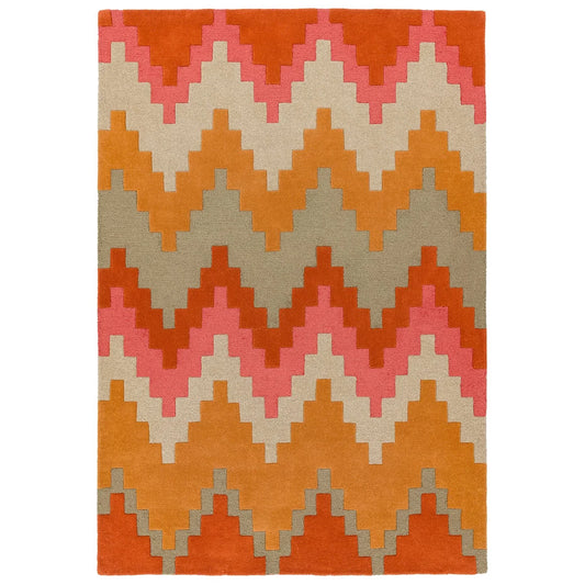 Hand Tufted Wool Area Rug β Modern Geometric Abstract Design