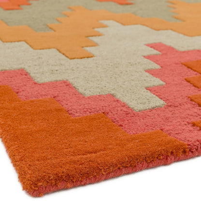 Hand Tufted Wool Area Rug – Modern Geometric Abstract Design