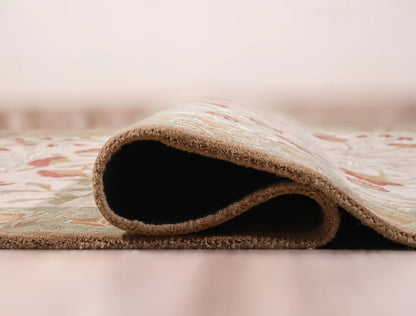 Handmade Adeline Tulip Wool Area Rug | Avyay Rugs