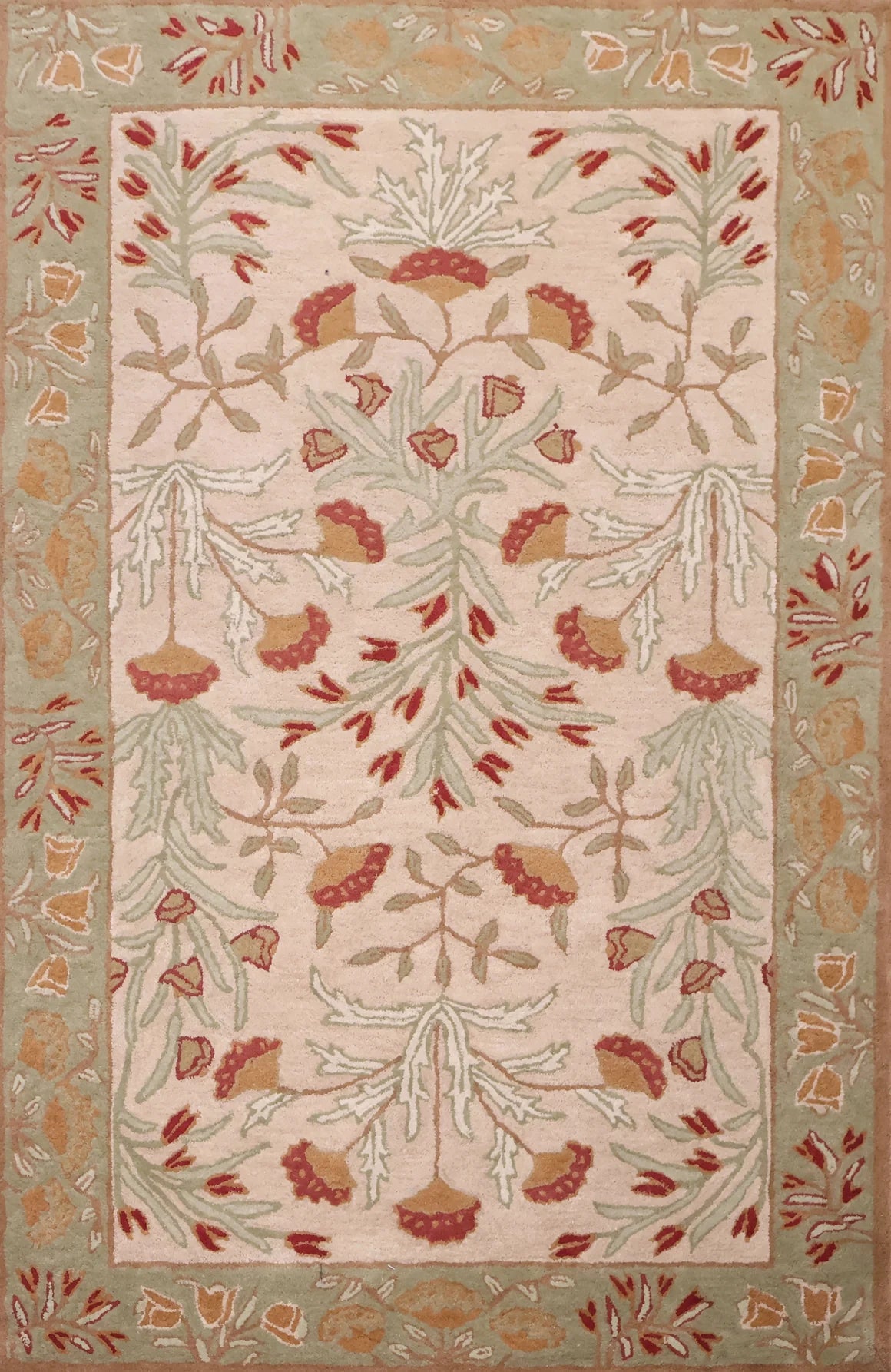 Handmade Adeline Tulip Wool Area Rug | Avyay Rugs