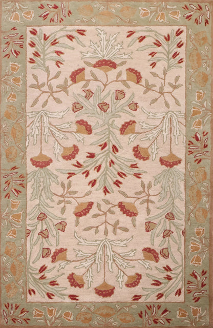 Handmade Adeline Tulip Wool Area Rug | Avyay Rugs