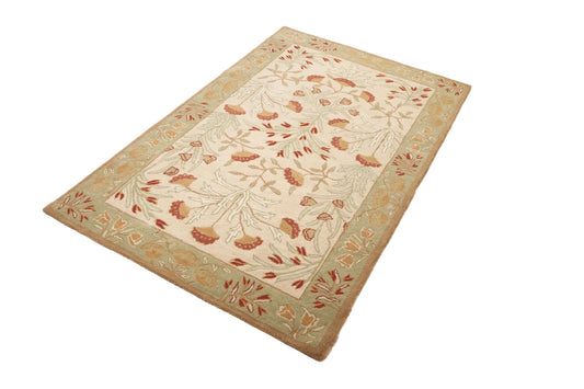 Handmade Adeline Tulip Wool Area Rug | Avyay Rugs