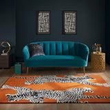 Climbing Jaguar Modern Handmade Wool Area Rug | Avyay Rugs